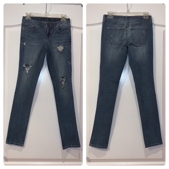 Jessica Simpson Forever Skinny Ripped Jeans Size 26 Regular - Picture 1 of 11